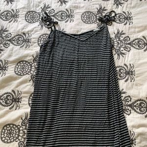 American Eagle black and white tie dress ✨